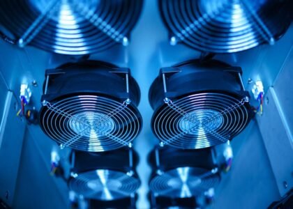 best aquarium cooling fans — Close-up of cooling fans in a server room, showcasing technology and efficiency.